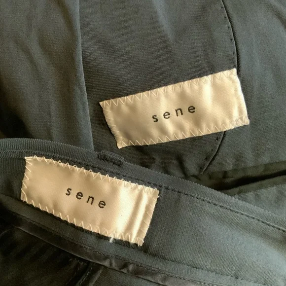 $699 NWT Sene Studio Chor Soho Flex Tech Unstructured 2PC Suit
